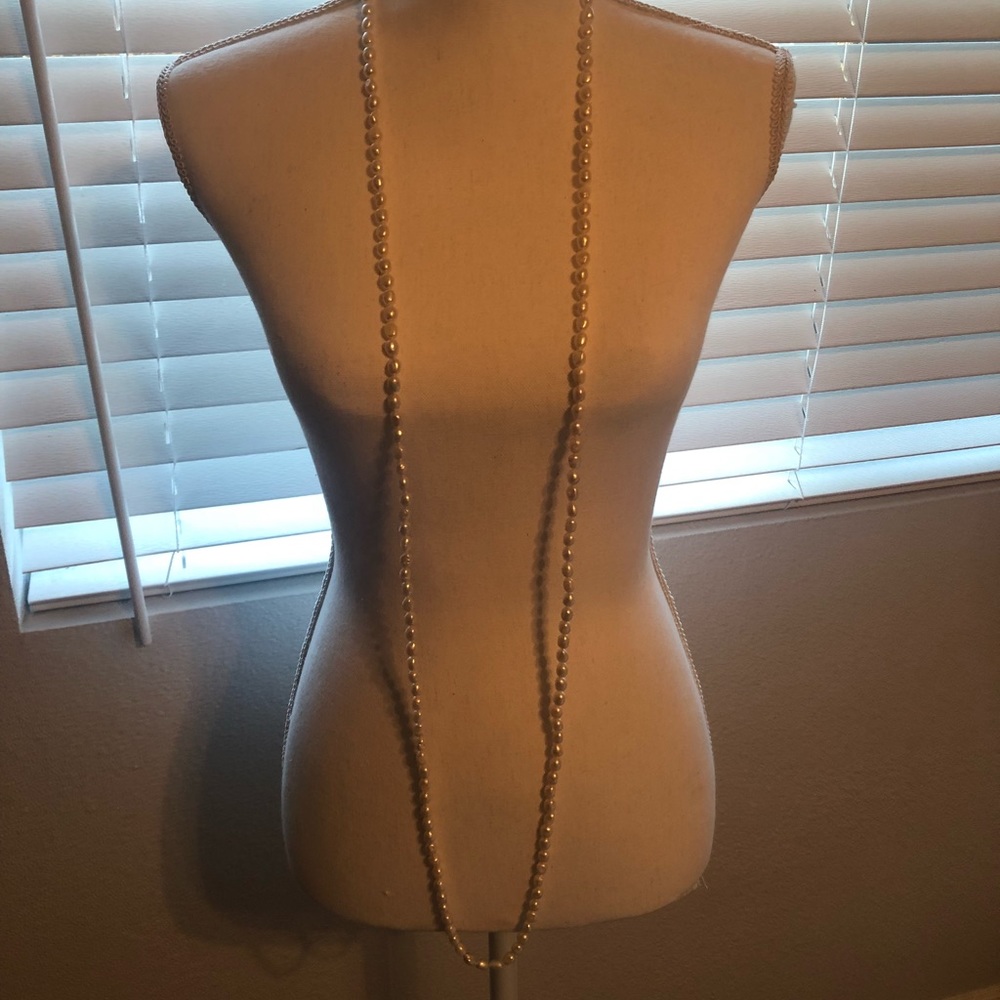 Real pearl long necklace NWT